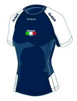 GAIA Collection `Italia´ - Women's Tech Shirt, navy/white
