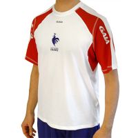 GAIA Collection `France´ - Men's Tech Shirt, white/red