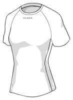 Solid SILK - Frauen Funktions-Shirt, wei