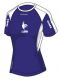 GAIA Collection `France´ - Women's Tech Shirt, indigo/white