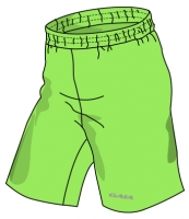 Männer Spiel Shorts PRO - neon grün