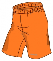 Männer Spiel Shorts PRO - neon orange > 2 for 1