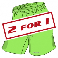 Frauen Spiel Shorts PRO - neon grün > 2 for 1